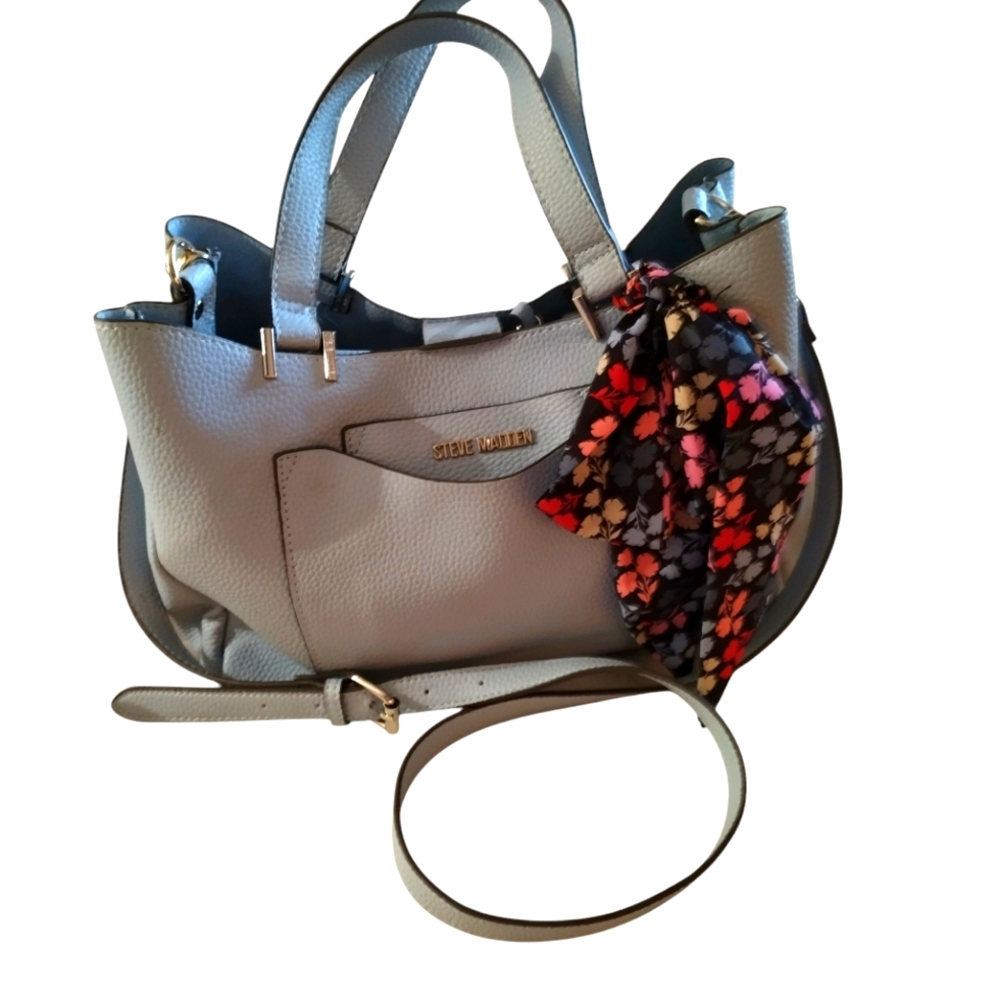 COPY - Steve Madden Parker Tote Bag With Scarf Tie.